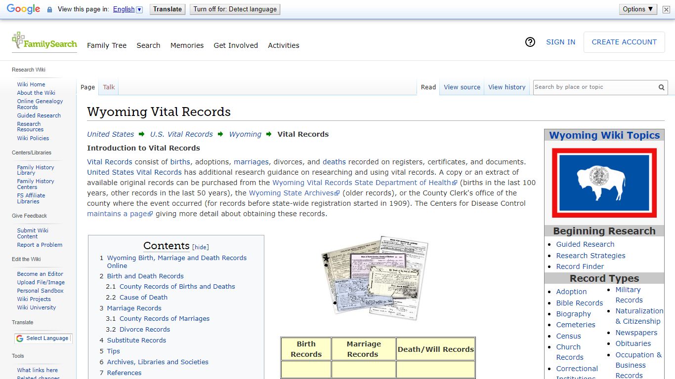 Wyoming Vital Records • FamilySearch